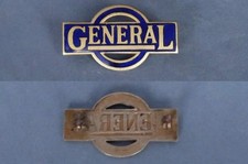 pre LT GENERAL enamel lapel badge LGOC 1930-1933 London General Omnibus Company