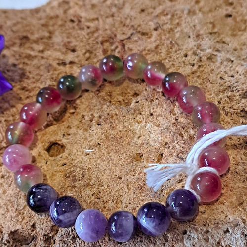 Amethyst watermelon agate - amethyst,