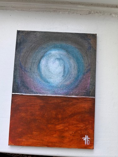Acrylic painting whispering - painting, “whispering