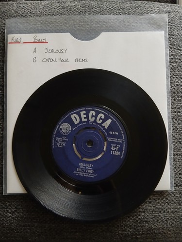 Billy fury jealousy - -,