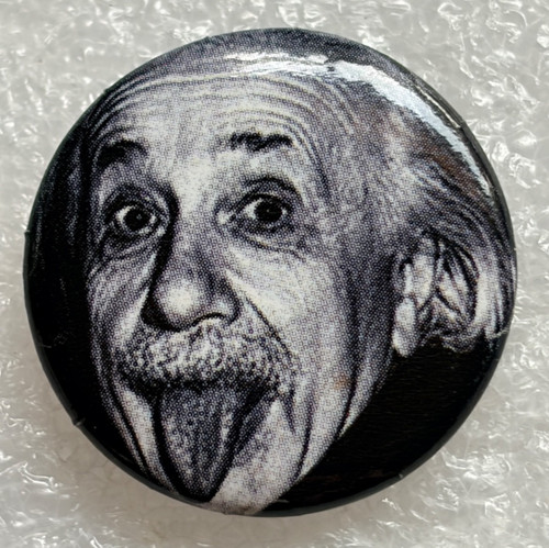 Albert einstein picture button - albert,