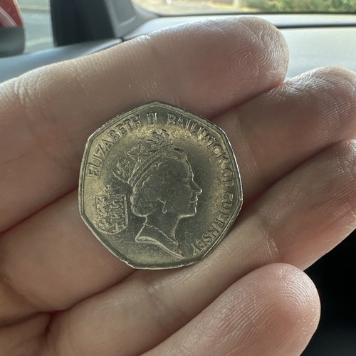 50p coin 1997 bailiwick - coin, of