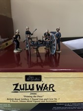 Britains 20086 Zulu Wars, R.A. 7 Pound Gun & Crew , "Priming the Piece " Diorama