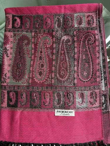 Magenta pashmina wrap - wrap,