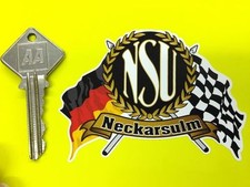 NSU Flags & Scroll car sticker