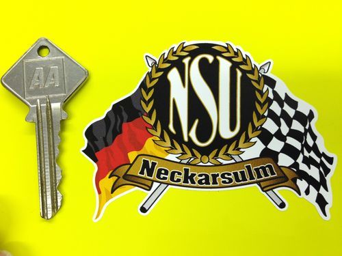 Nsu flags scroll car - scroll, sticker