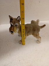 VINTAGE HEAVY CAST METAL DOG  COCKING LEG DOOR STOP