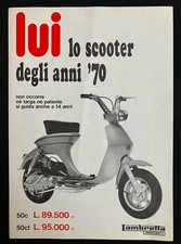 Original Innocenti Lambretta Lui Sales Leaflet Vega Cometa.