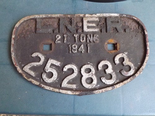 Lner tons wagon plate - tons,