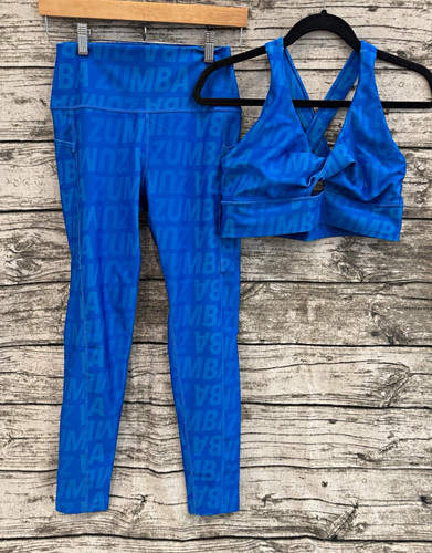 Zumba wear blue logo 2pc - zumba,