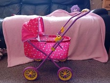 Kids Foldable Play Pram - In VGC