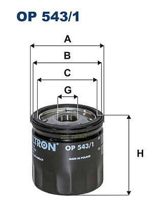 Oil filter filtron 543 1 - filtron, op