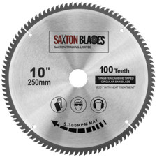 Saxton TCT Circular Saw Blade 250mm x 30B x 100T 