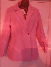 Miss Guided jacket size 8 Tailored  BNWT Beautiful Rose Pink Bx21
