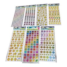 Reward Stickers for Kids, Smiley face stickers, stars, Stickers for reward chart