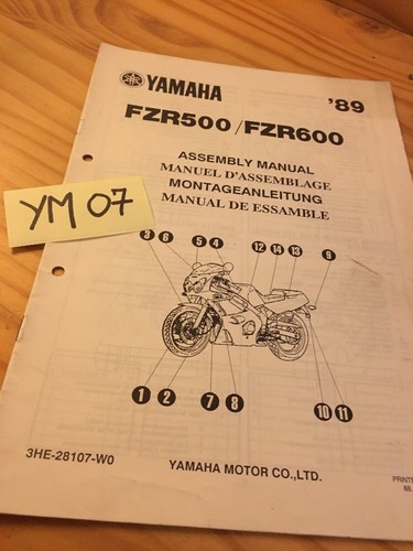Yamaha fzr500 fzr600 500 - 89,