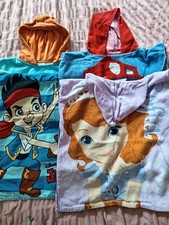 Hooded Towels Toddlers Unisex Bath paw patrol, Tigger, Princess Sofia, Jake. 