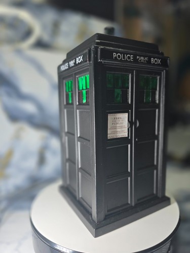 Black customised doctor who - black, "customised"