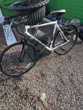 White and black race viking bicycle road racing bicycle 