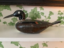 Antique Wooden Decoy Duck With