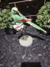 Vintage Franklin Mint Tropical Birds Green Magpie bird. Superb condition .