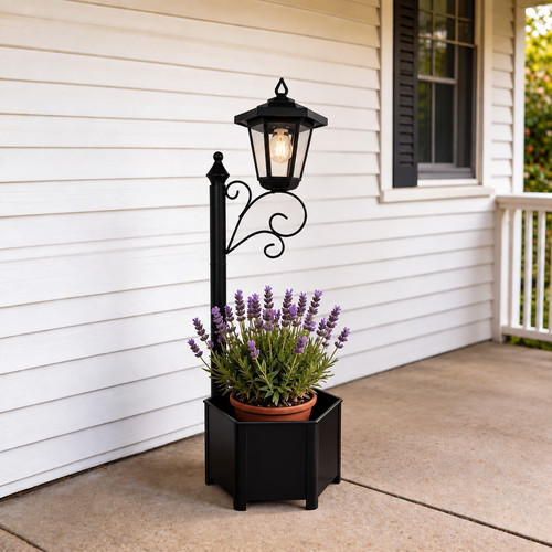 Solar lamp post light in - post,