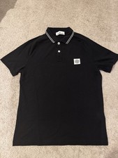 Stone Island Polo Shirt Black Men’s Size Large