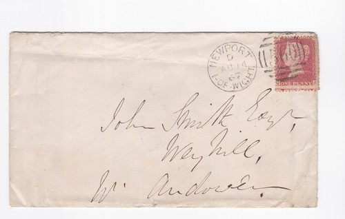 1867 penny red stamp - qv, 1d