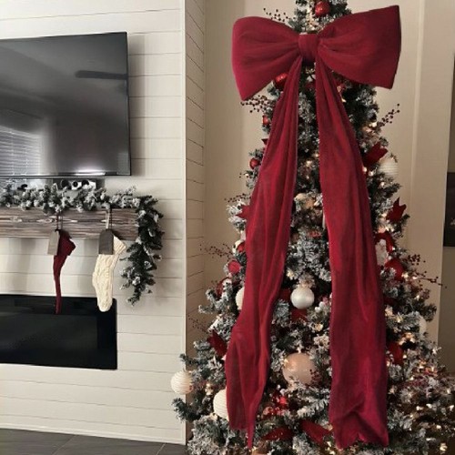 6ft giant christmas tree bow - christmas,
