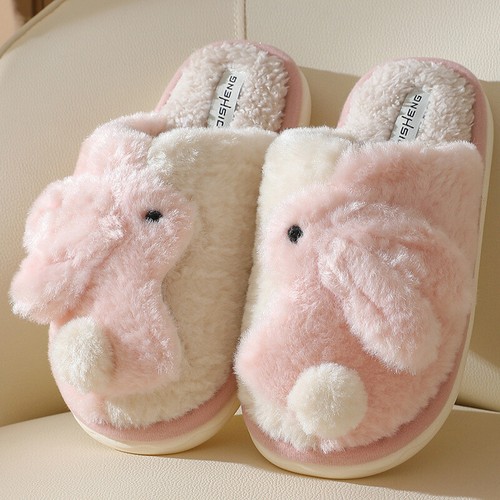 Cocoa rabbit slippers plush - cocoa,