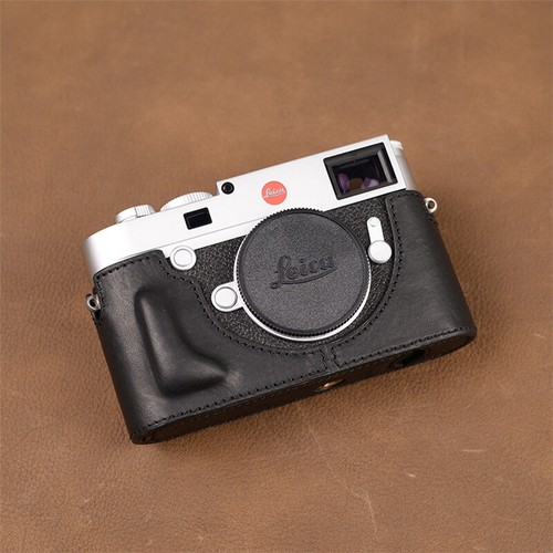 Leather half case - case, leica