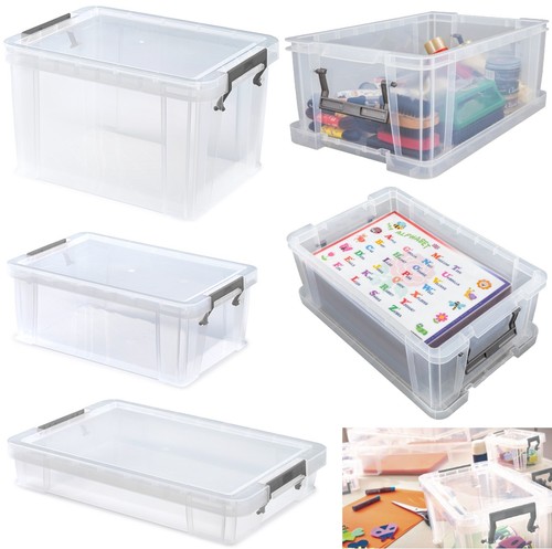 Plastic storage boxes clear - storage,
