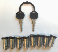 Zadi Vecam Caravan Motorhome Door Lock Short Tang Barrel Set Of 8 + 2 Keys - ZK2