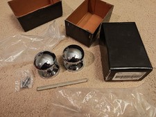 2 x Door Knobs Polished Chrome