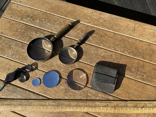 Antique magnifying glasses - antique, glasses/