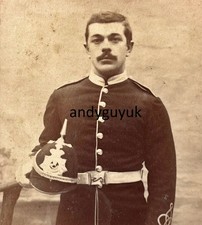 CDV DURHAM RIFLE VOLUNTEER or LIGHT INFANTRY MILITARY ANTIQUE PHOTO UNIFORM