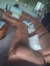 Harvey's TAN Suede RECLINER