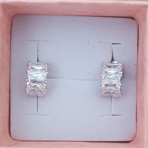 Sterling silver cubic zirconia - silver,