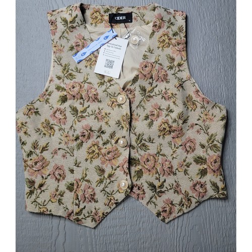 Cider floral tapestry - vest, xl
