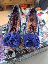 Beautiful Irregular Choice Ladies Floral Fantastic Size 5 With Box Worn Once