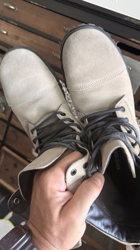 Diesel boot hua tan leather - boot,
