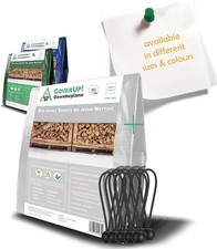 CoverUp Tarpaulin 4x4m 200g/m² Tarp Waterproof Heavy Duty Cover White FORAUCTION