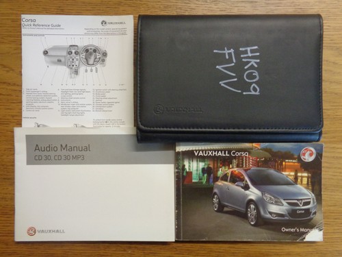 Vauxhall corsa owners handbook - corsa,