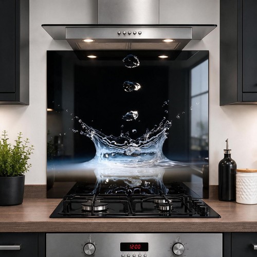 Printed glass kitchen - printed,