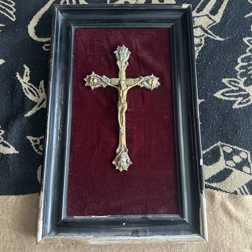 Framed crucifix - framed,