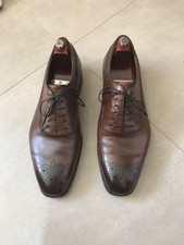 Edward Green for Ralph Lauren Purple Label Brown 808 Last 8.5 Shoes & RL Trees