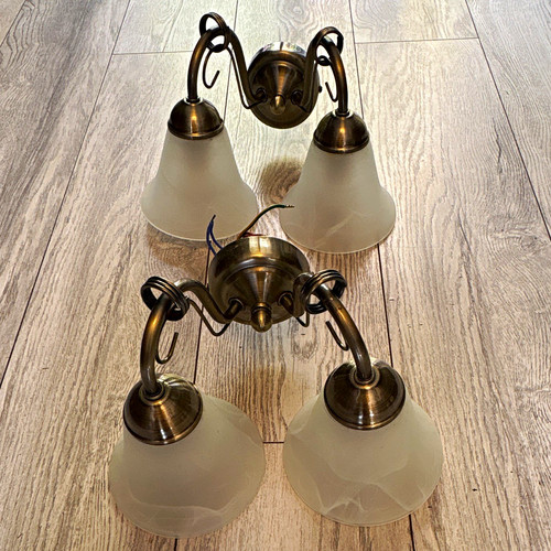 Pair light wall lights - 2-light,
