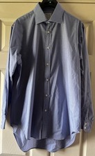 TM Lewin Mens Blue Shirt 16.5