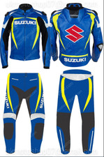 Suzuki leather biker suit - suit, men