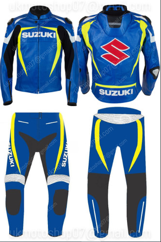 Suzuki leather biker suit men - suzuki,